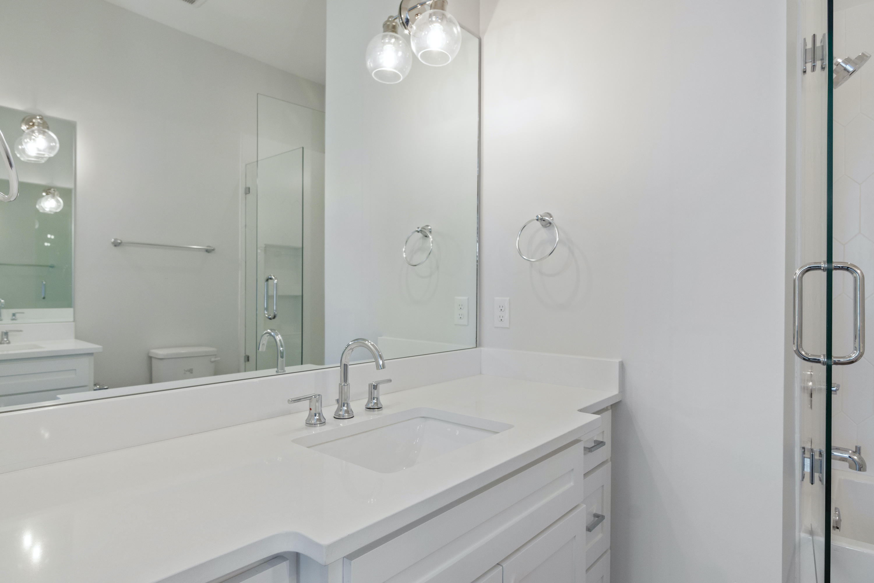 15 Lake Mist Ln Inlet Beach Inlet Beach, FL 32461 - Photo 29 of 48 a bathroom with a sink and a mirror