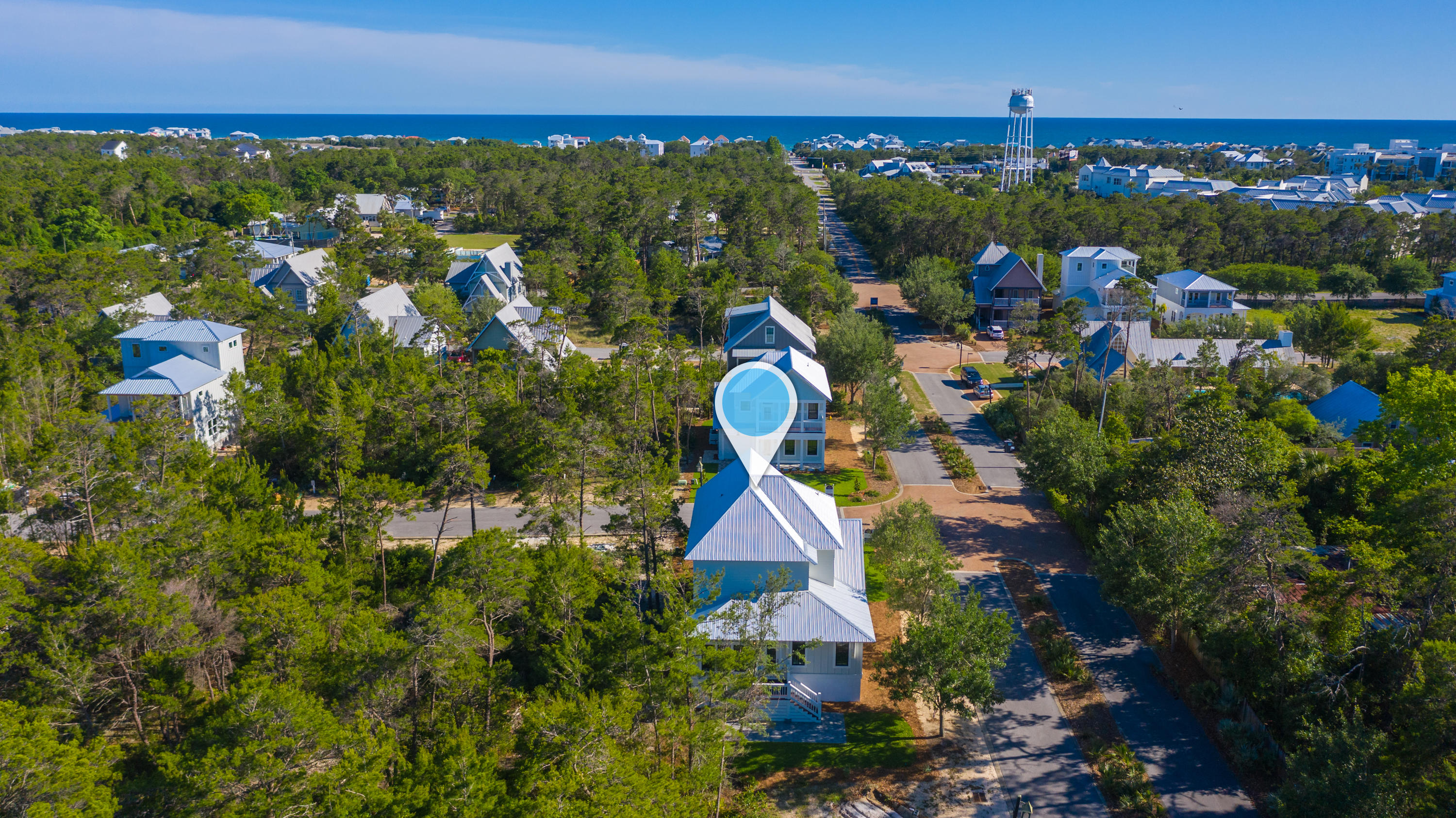 15 Lake Mist Ln Inlet Beach Inlet Beach, FL 32461 - Photo 43 of 48 a view of lake and houses with outdoor space