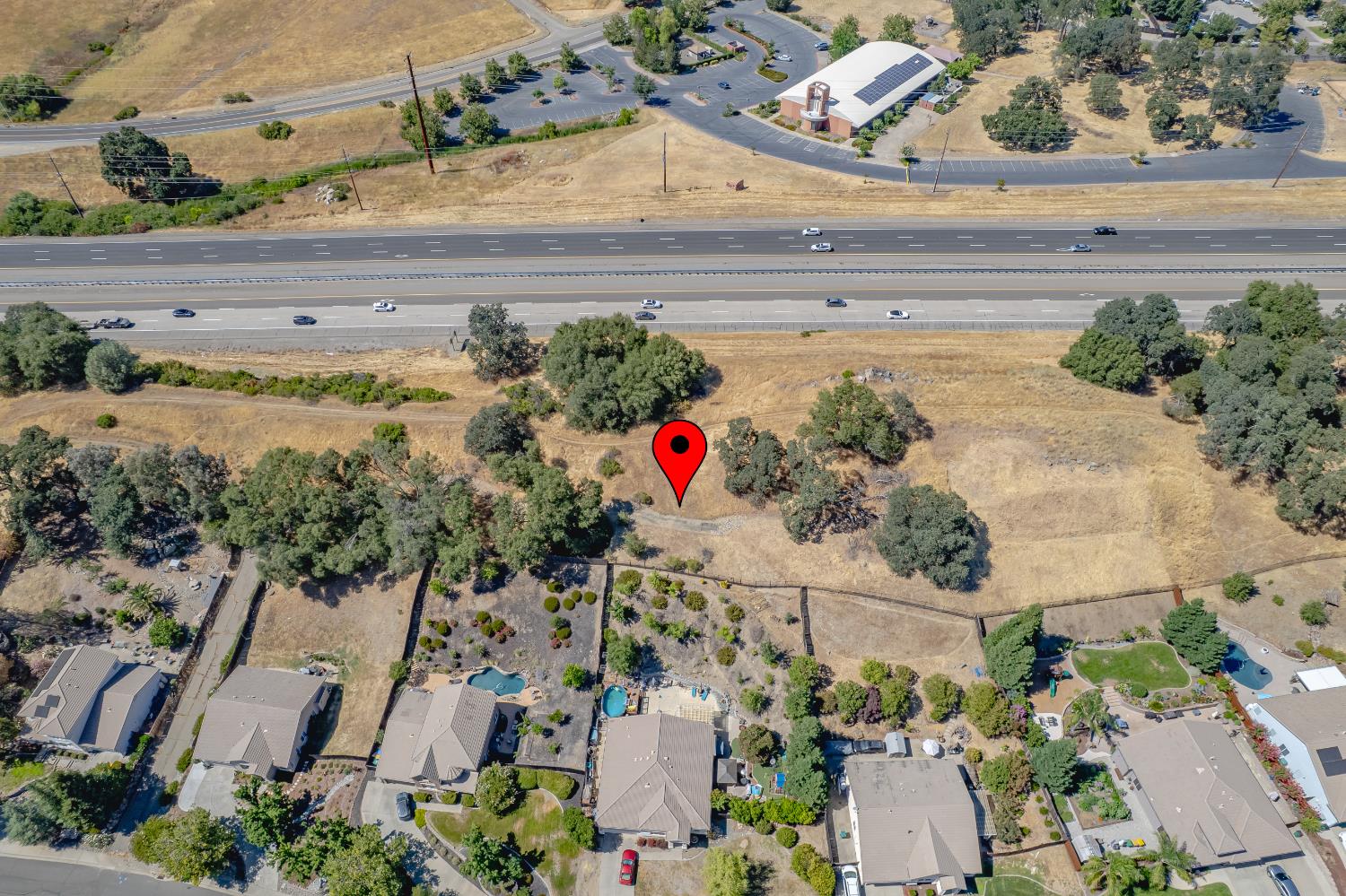 0 Crazy Horse Road Cameron Park, CA 95682 - Photo 27 of 64 an aerial view of a house with outdoor space