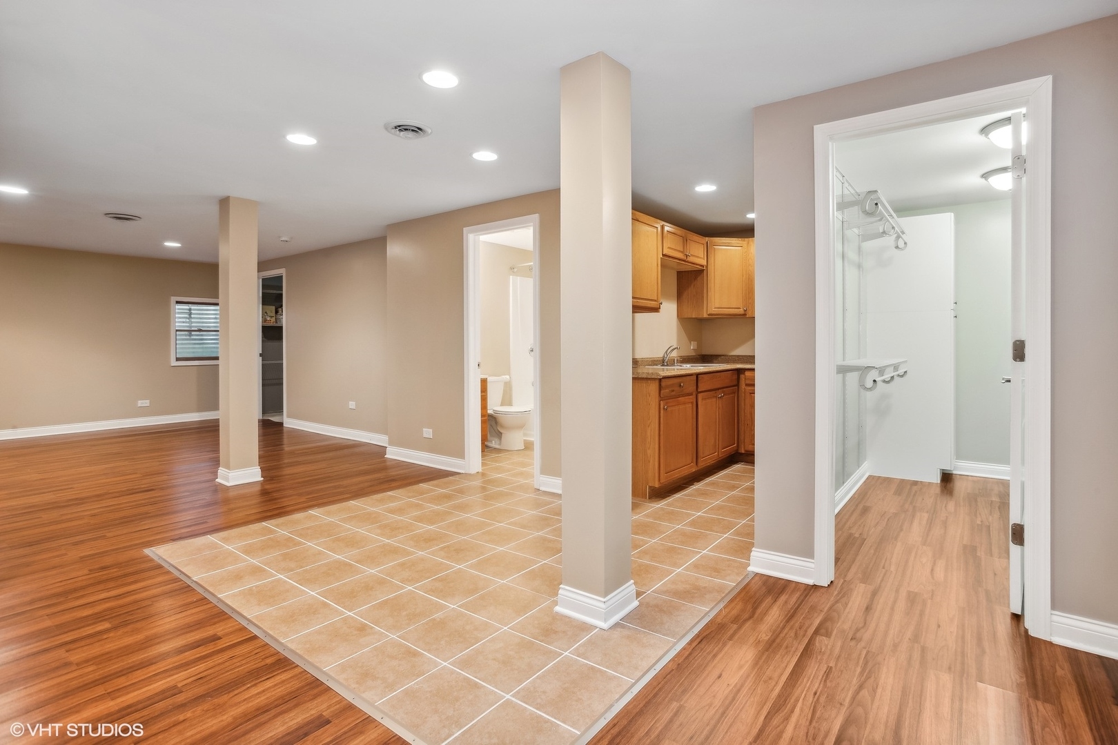 1034 East Woodrow Avenue Lombard, IL 60148 - Photo 26 of 36 a view of a wooden floor and a living room