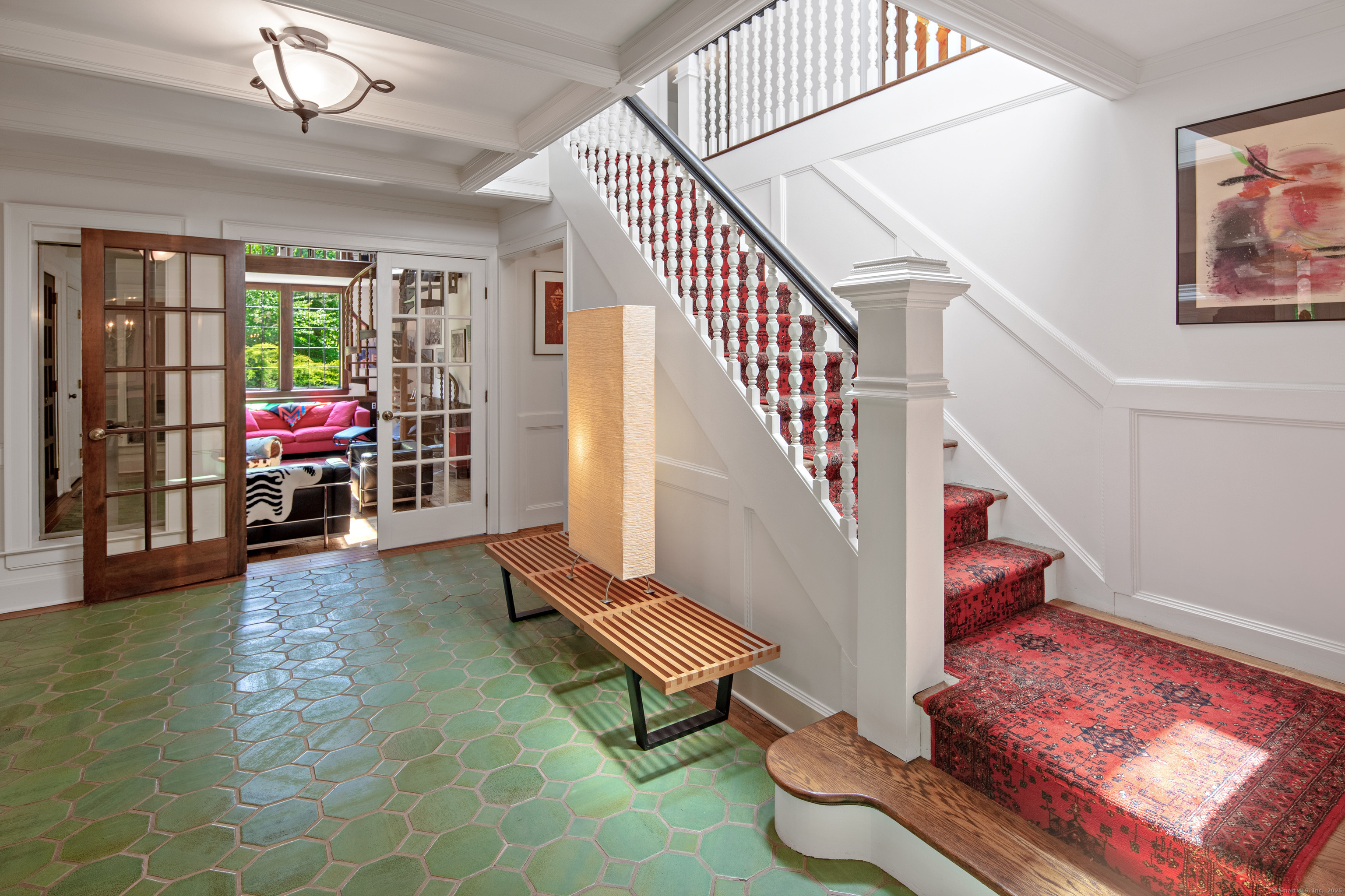 15 Tunxis Trail Redding, CT 06896 - Photo 3 of 27 a living room with furniture and a stairs