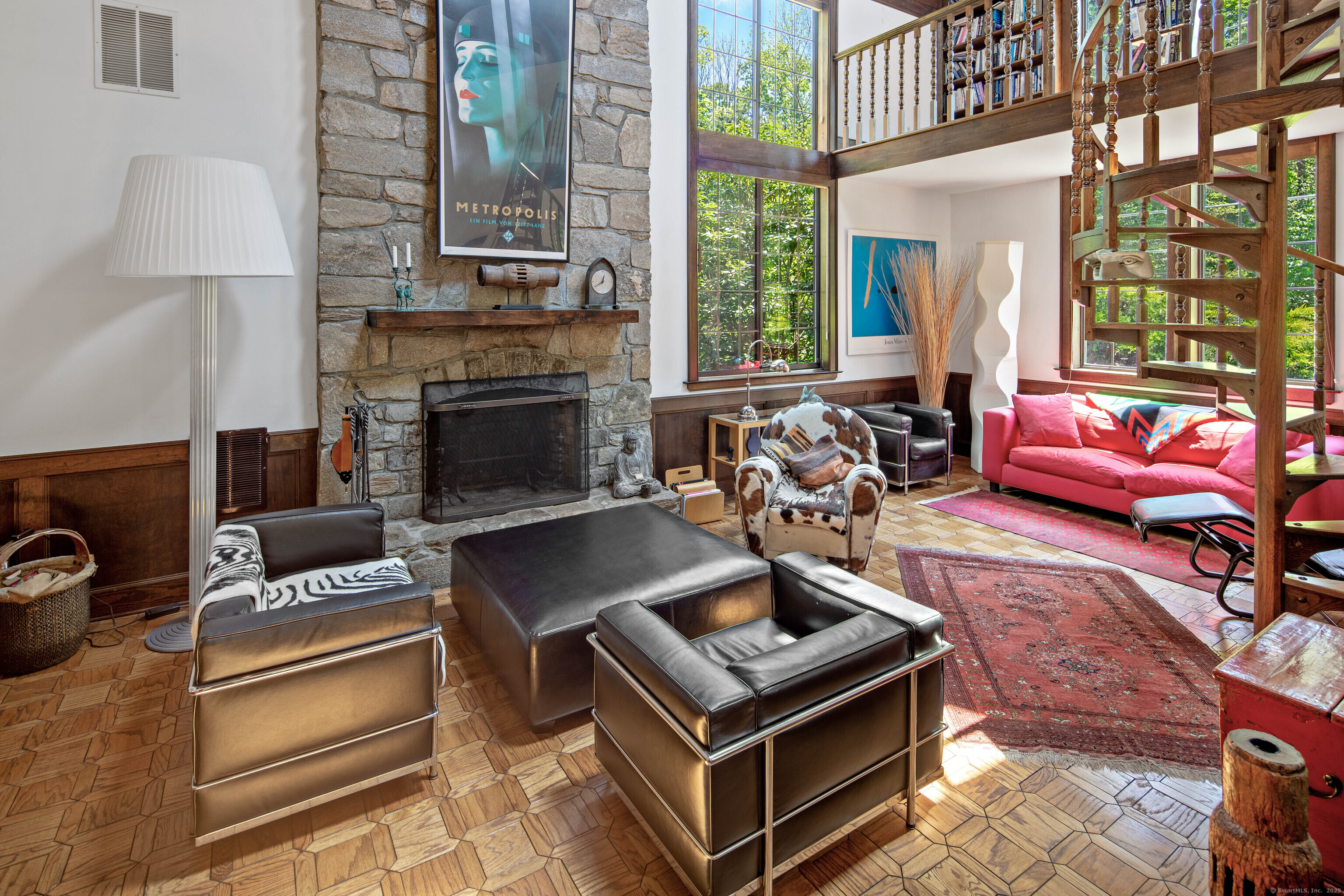 15 Tunxis Trail Redding, CT 06896 - Photo 5 of 27 a living room with furniture and a fireplace