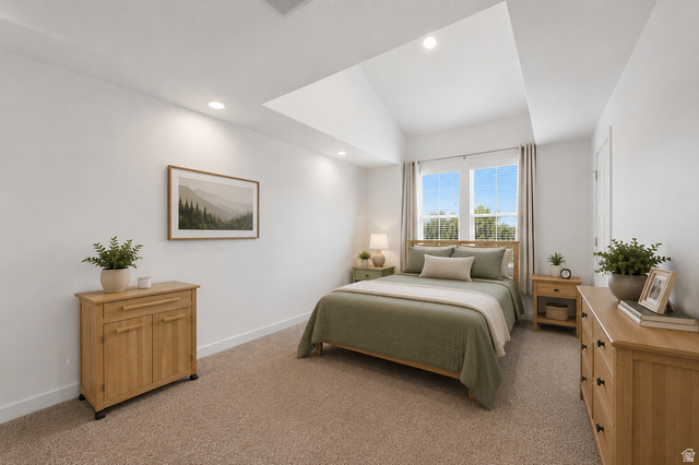 347 West Main Street, Unit 9 Santaquin, UT 84655 - Photo 10 of 28 3rd Floor Master Bedroom - AI Staged