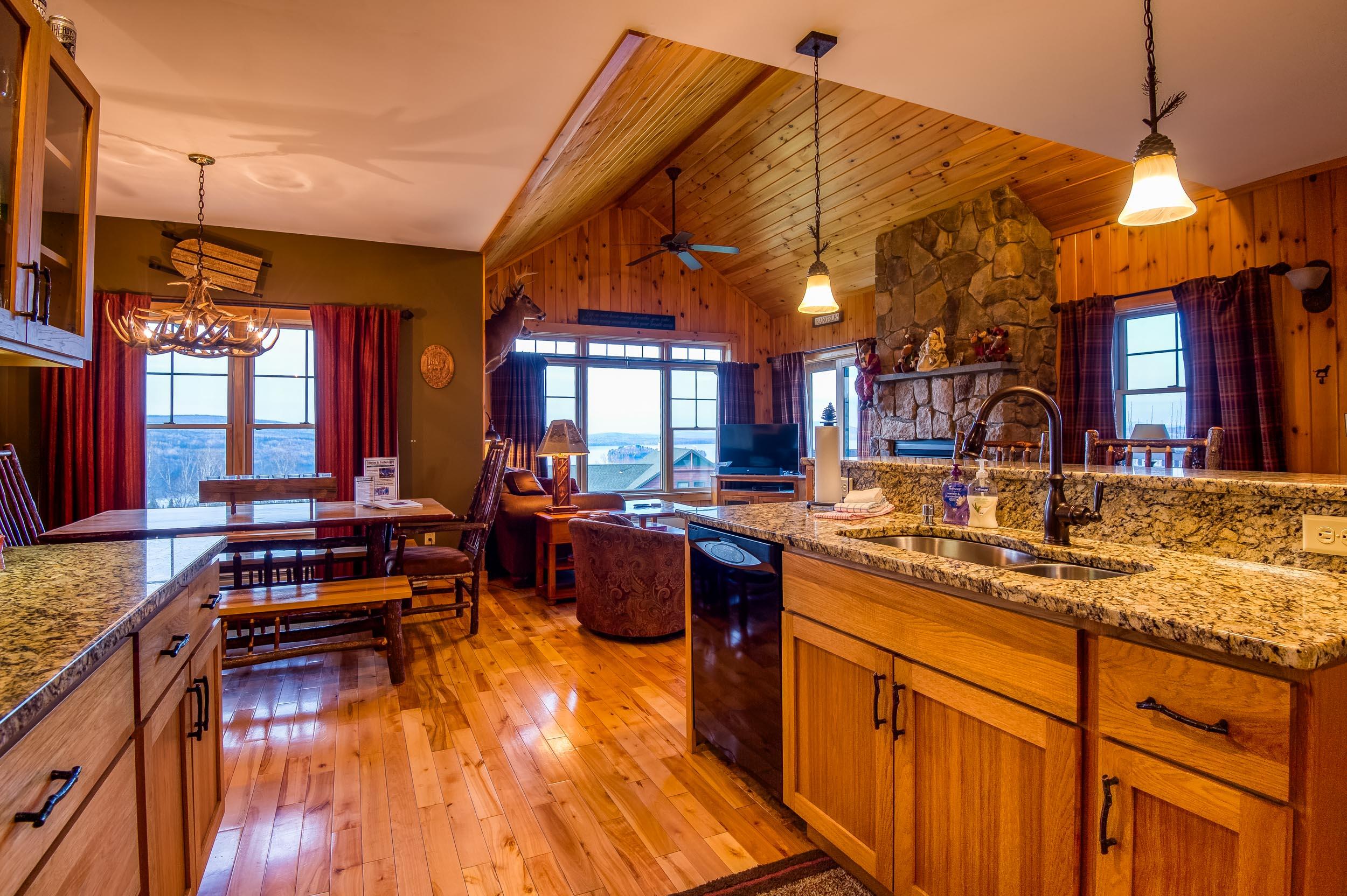 36 Whip Willow Farm Road, Unit 13 Rangeley, ME 04970 - Photo 20 of 42 Kitchen looking at living area