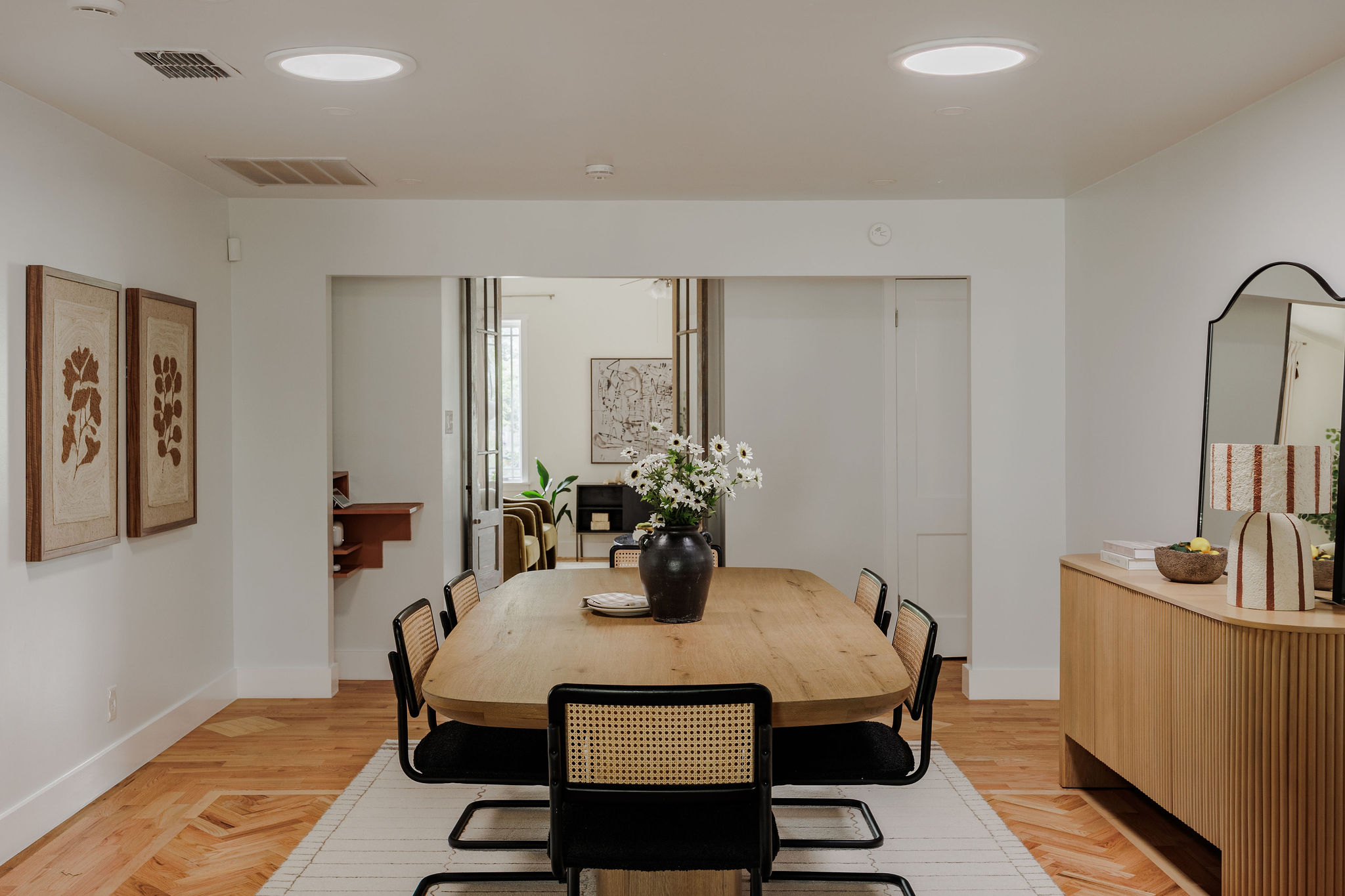 5203 Buffalo Pass Austin, TX 78745 - Photo 10 of 38 a view of a dining room with furniture and wooden floor