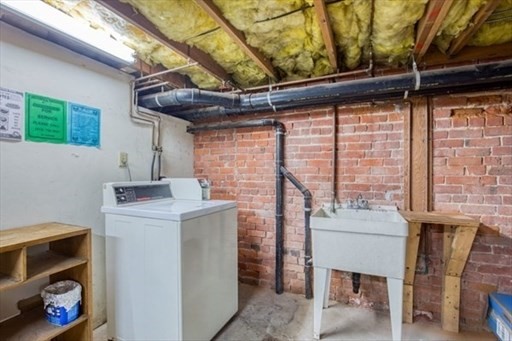 74 Temple Street, Unit 1 Springfield, MA 01105 - Photo 11 of 11 a utility room with dryer and washer