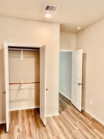 a view of a bedroom from a window