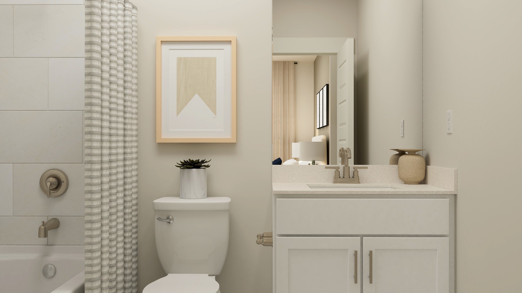 4708 Cresto Loop Murfreesboro, TN 37128 - Photo 27 of 34 a bathroom with a sink mirror toilet and vanity