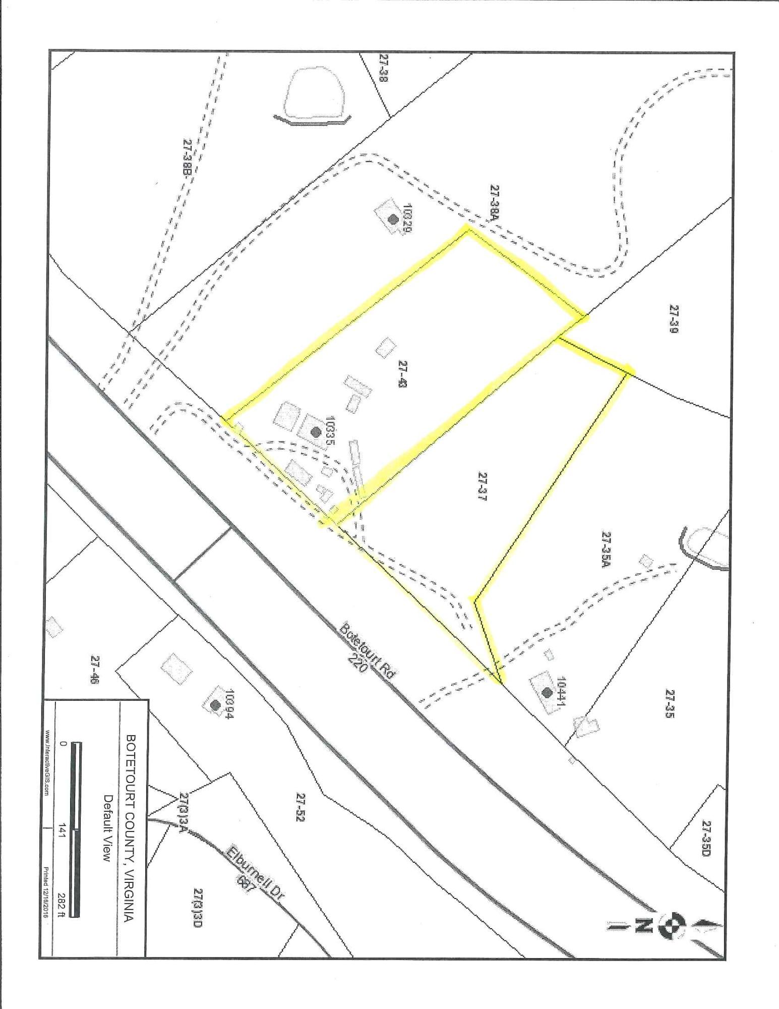 10335 Botetourt Road Eagle Rock, VA 24085 - Photo 5 of 5 Plat map
