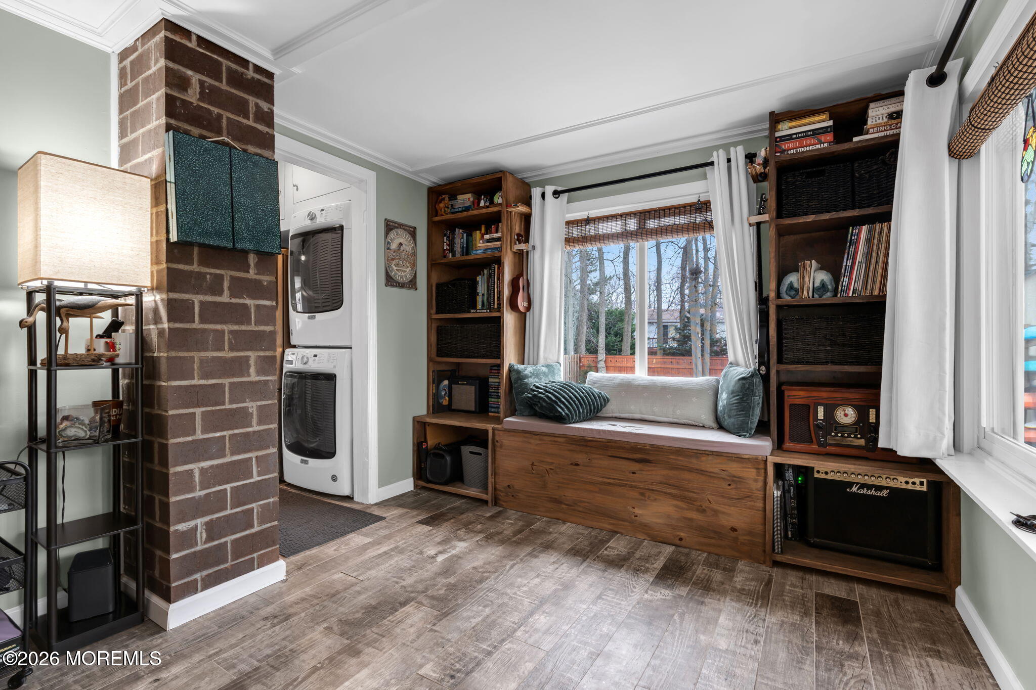 51 7th Street Belford, NJ 07718 - Photo 14 of 26 a living room with fireplace furniture and a flat screen tv