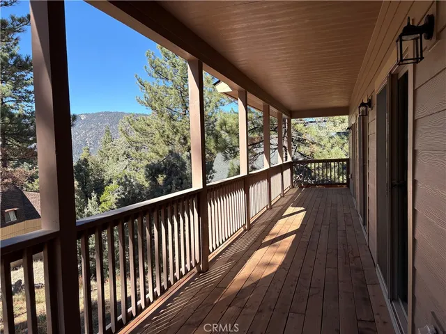 a city view from balcony