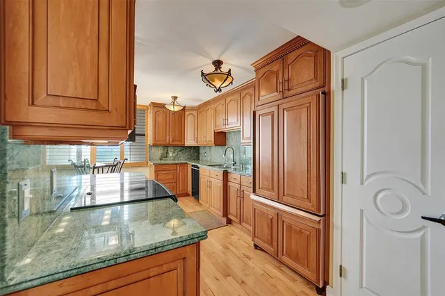 a view of a balcony with city view