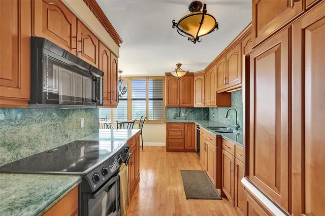 a view of balcony with city view