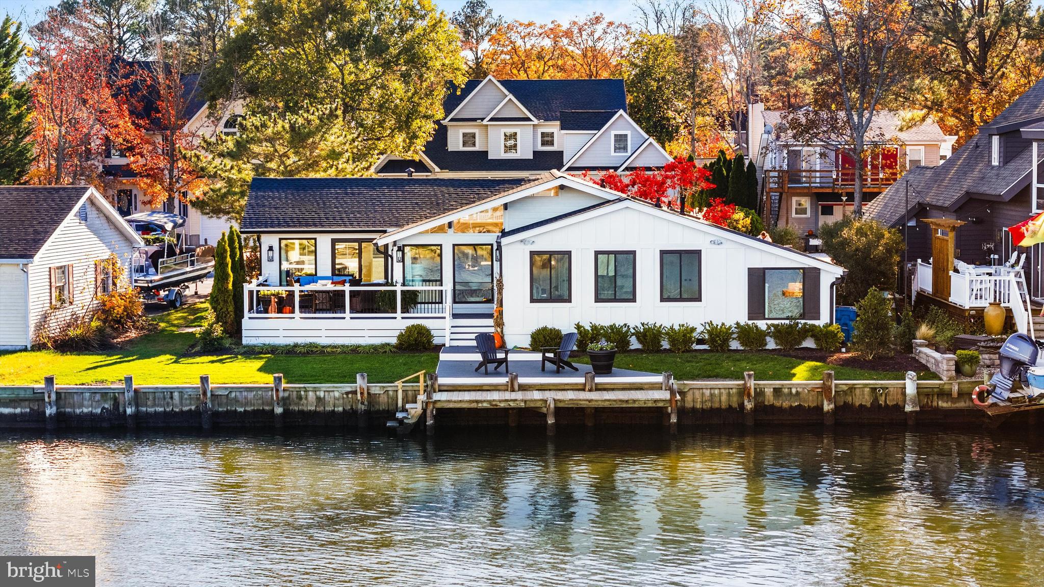 61 Grand Port Road Ocean Pines, MD 21811 - Photo 66 of 68 an aerial view of a house with swimming pool and outdoor seating