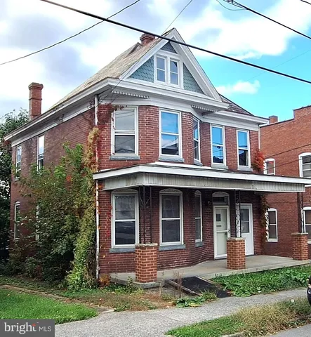a front view of a house
