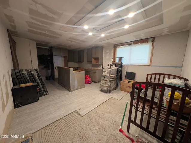 a room with storage and utility