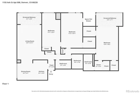 $348,950 | 1155 Ash Street, Unit 806, Denver, CO 80220