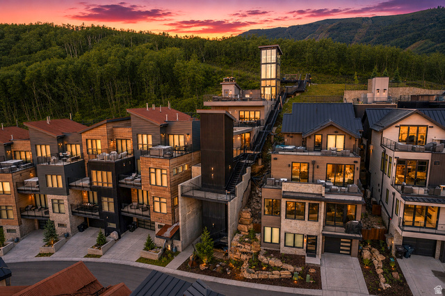1258 Rothwell Road Park City, UT 84060 - Photo 48 of 48 Modern multi-level residences featuring varied rooflines, extensive window placements, and private balcony spaces