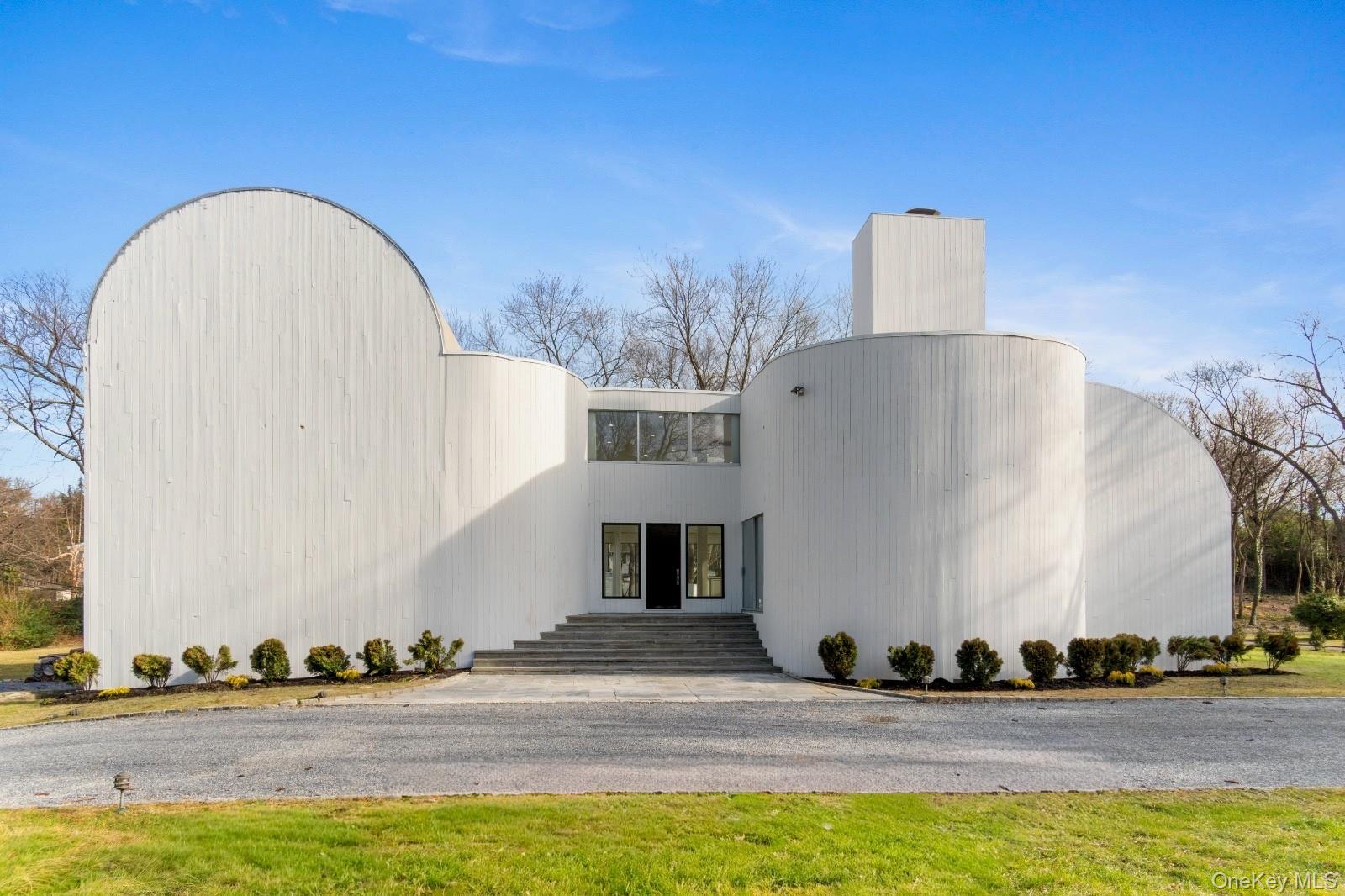 a view of a terrace with a bench