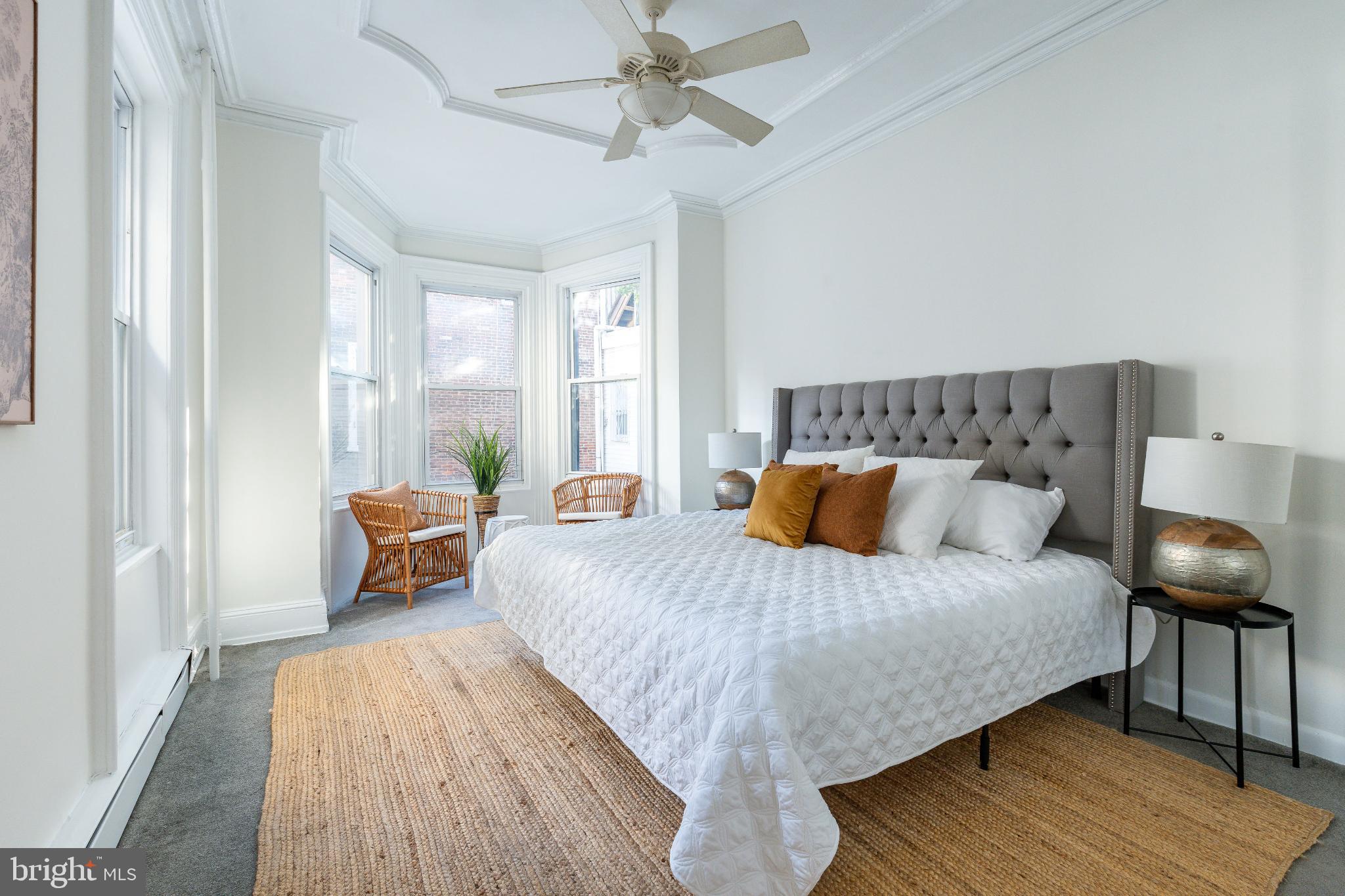 2046 Cherry Street Philadelphia, PA 19103 - Photo 18 of 61 Bright and airy bedroom with cozy charm.