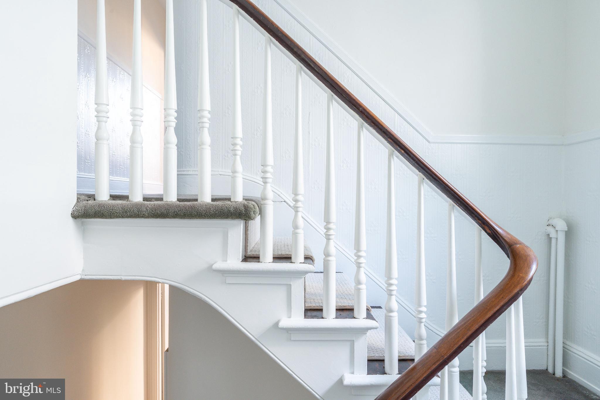 2046 Cherry Street Philadelphia, PA 19103 - Photo 34 of 61 Elegant staircase with classic charm.