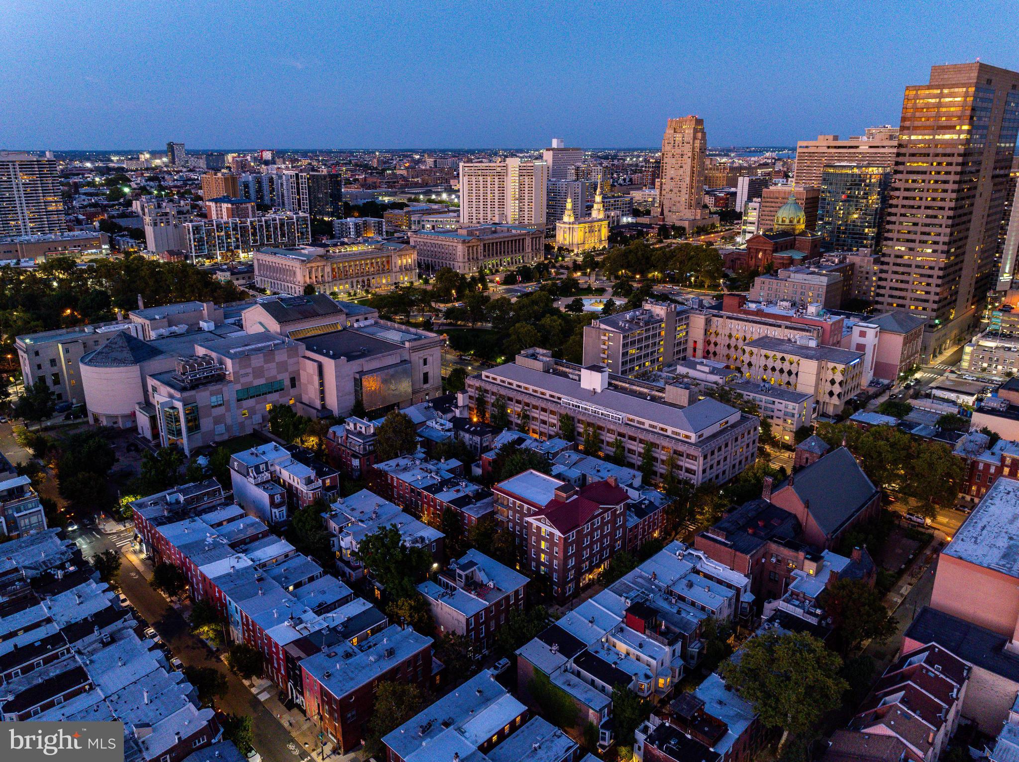 2046 Cherry Street Philadelphia, PA 19103 - Photo 53 of 61 City skyline at dusk, vibrant urban tapestry.