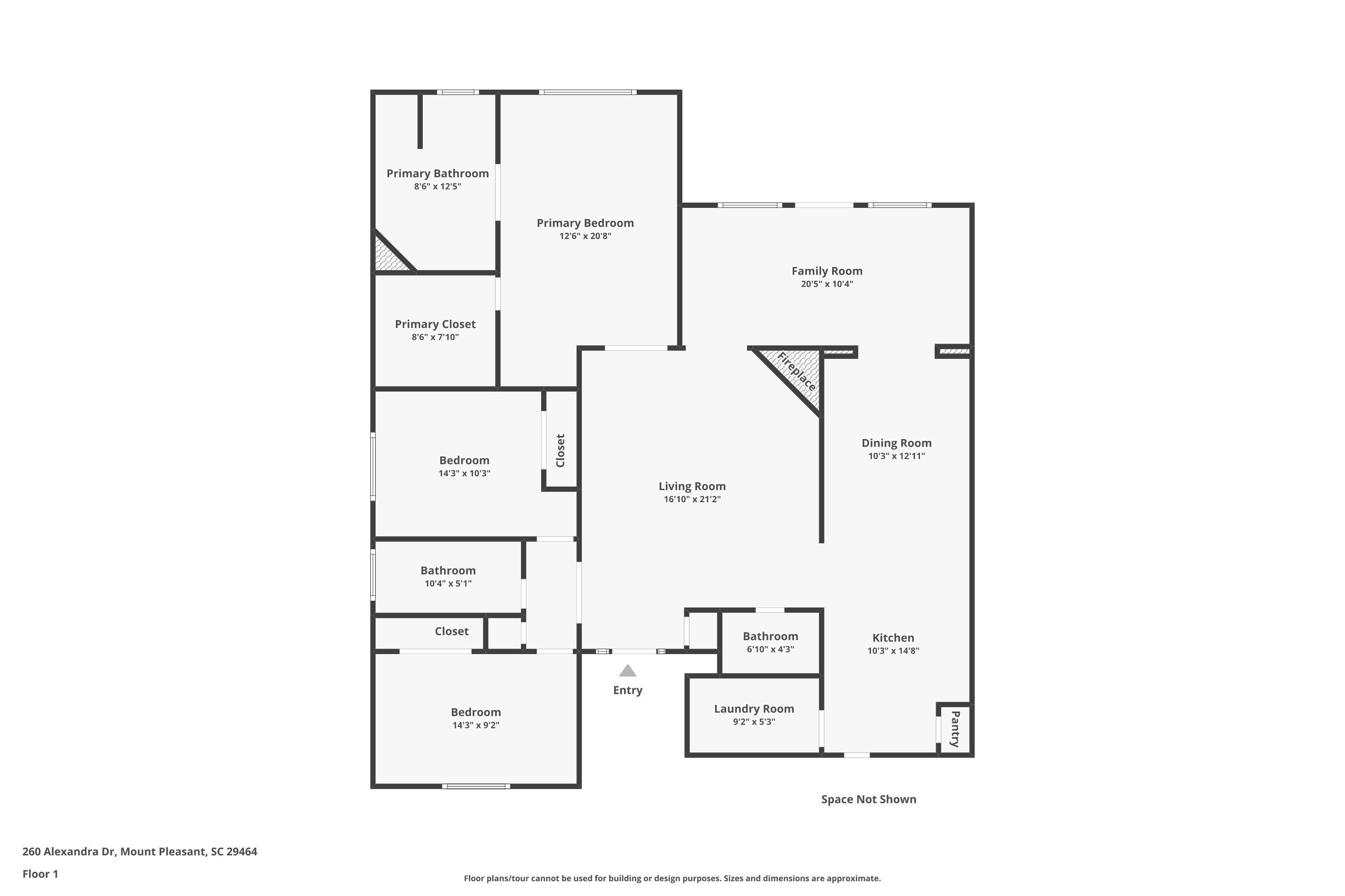 260 Alexandra Drive Mount Pleasant, SC 29464 - Photo 45 of 45 Floor Plan
