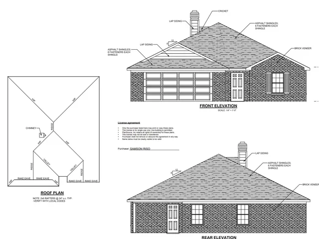 a front view of a house