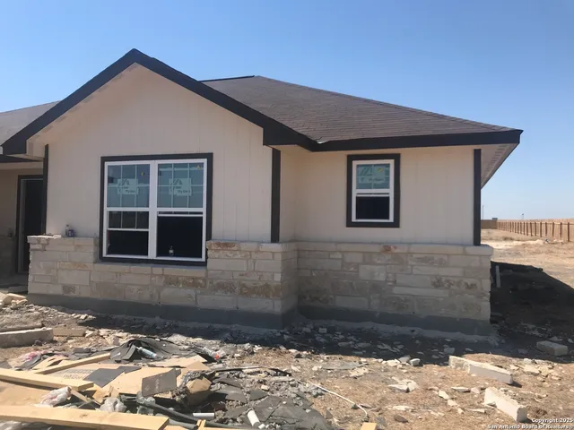 a front view of a house