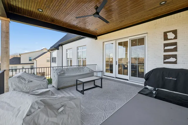 a house view with a garden space