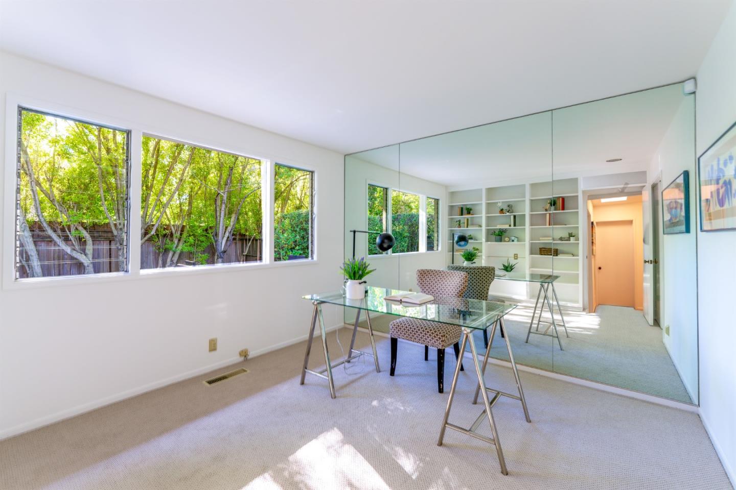 175 Isabella Avenue Atherton, CA 94027 - Photo 23 of 38 a workspace with furniture and a window