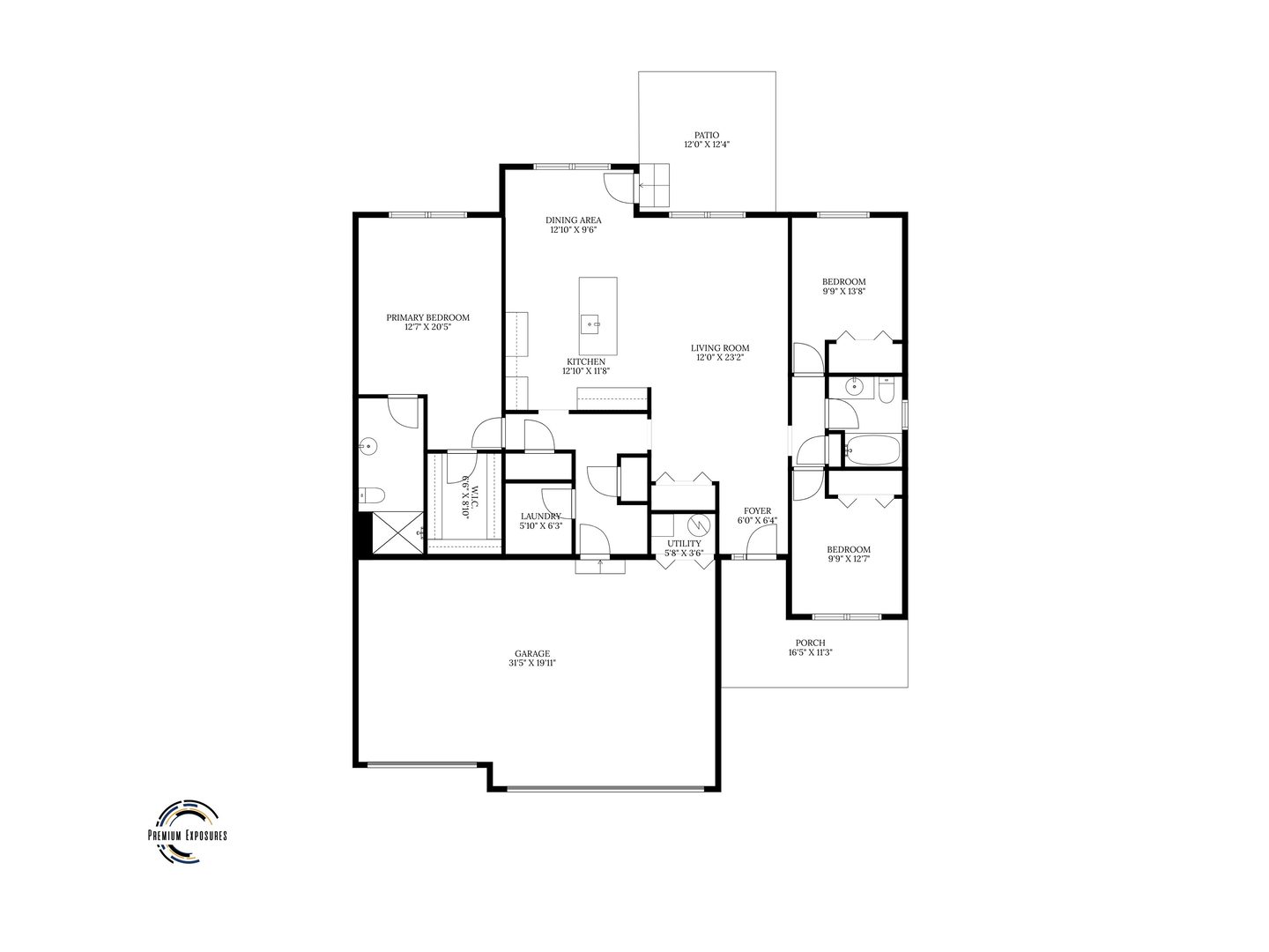 504 Patterson Drive Bloomington, IL 61701 - Photo 26 of 26 a picture of floor plan