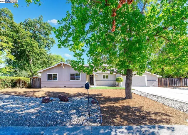a house with trees in the background