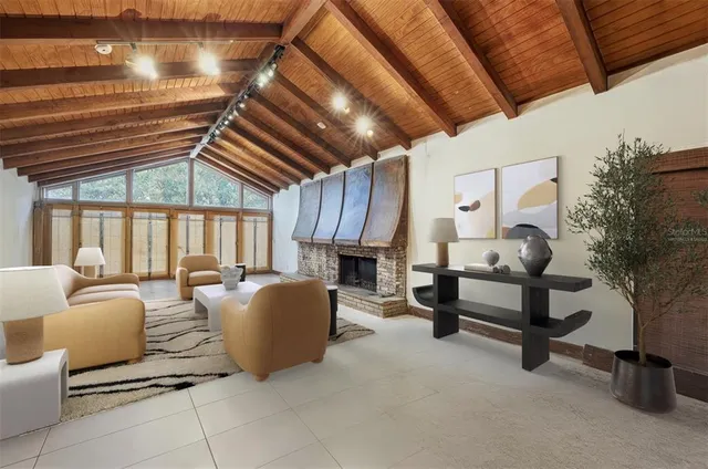 a bathroom with a double vanity sink mirror and shower