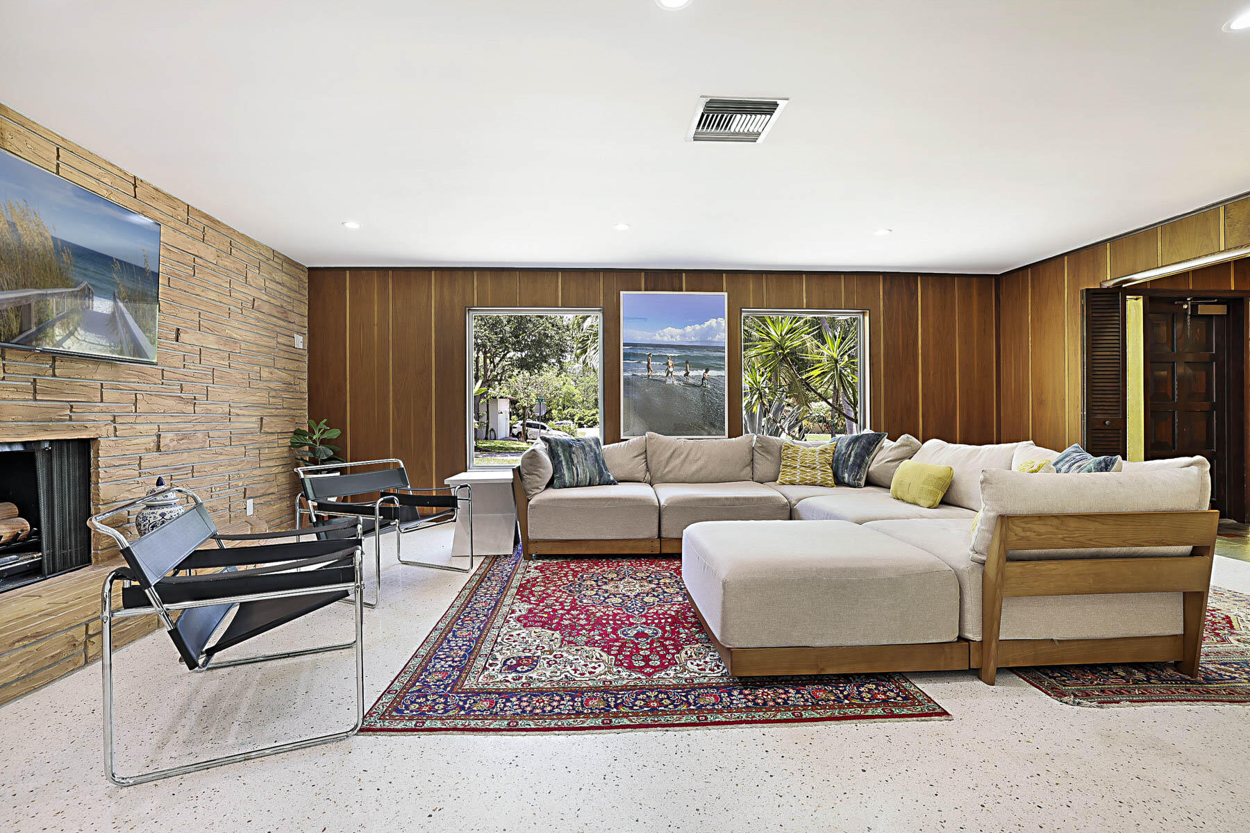400 Northwest 6th Avenue Boca Raton, FL 33432 - Photo 5 of 44 a living room with furniture and a fireplace