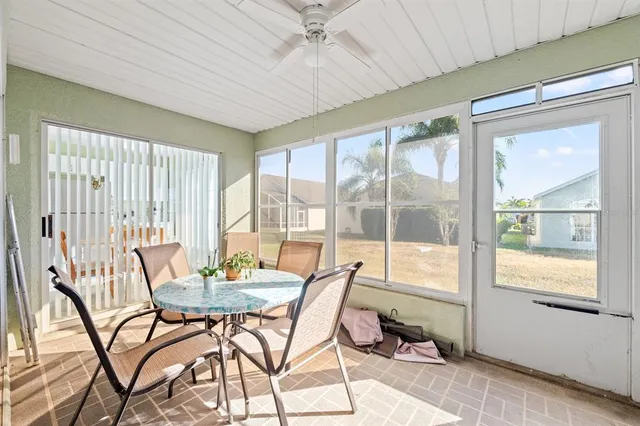 a view of a house with a patio