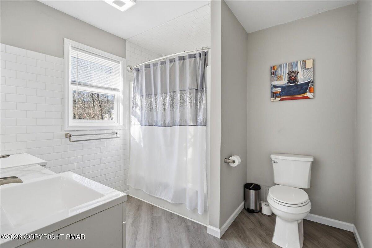 8824 Laird Road Stroudsburg, PA 18360 - Photo 20 of 53 a bathroom with a sink a toilet and shower