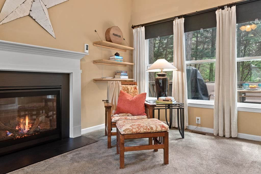 1609 Nesfield Place Raleigh, NC 27606 - Photo 5 of 30 new carpet (with warranty!), new windows, and new gas logs fireplace - so cozy! Living Room