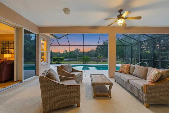 a view of a back yard