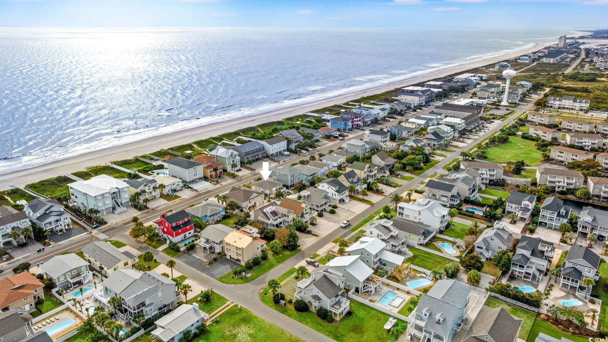 228 West First Street Ocean Isle Beach, NC 28469 - Photo 38 of 40 View of property location featuring waterfront with a beach and nearby suburban area