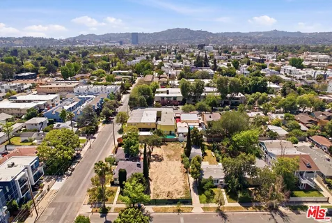 an aerial view of city