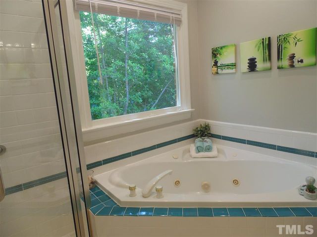 a bathroom with a tub