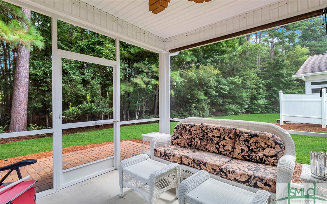 138 Royal Lane Pooler, GA 31322 - Photo 33 of 45 Screened Porch w/ wooded view