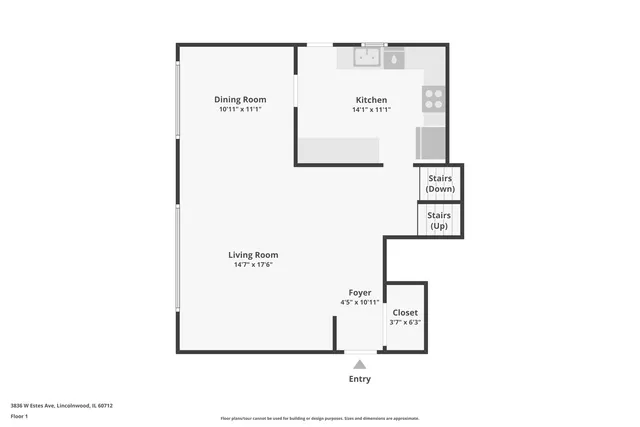 $575,000 | 3836 West Estes Avenue, Lincolnwood, IL 60712