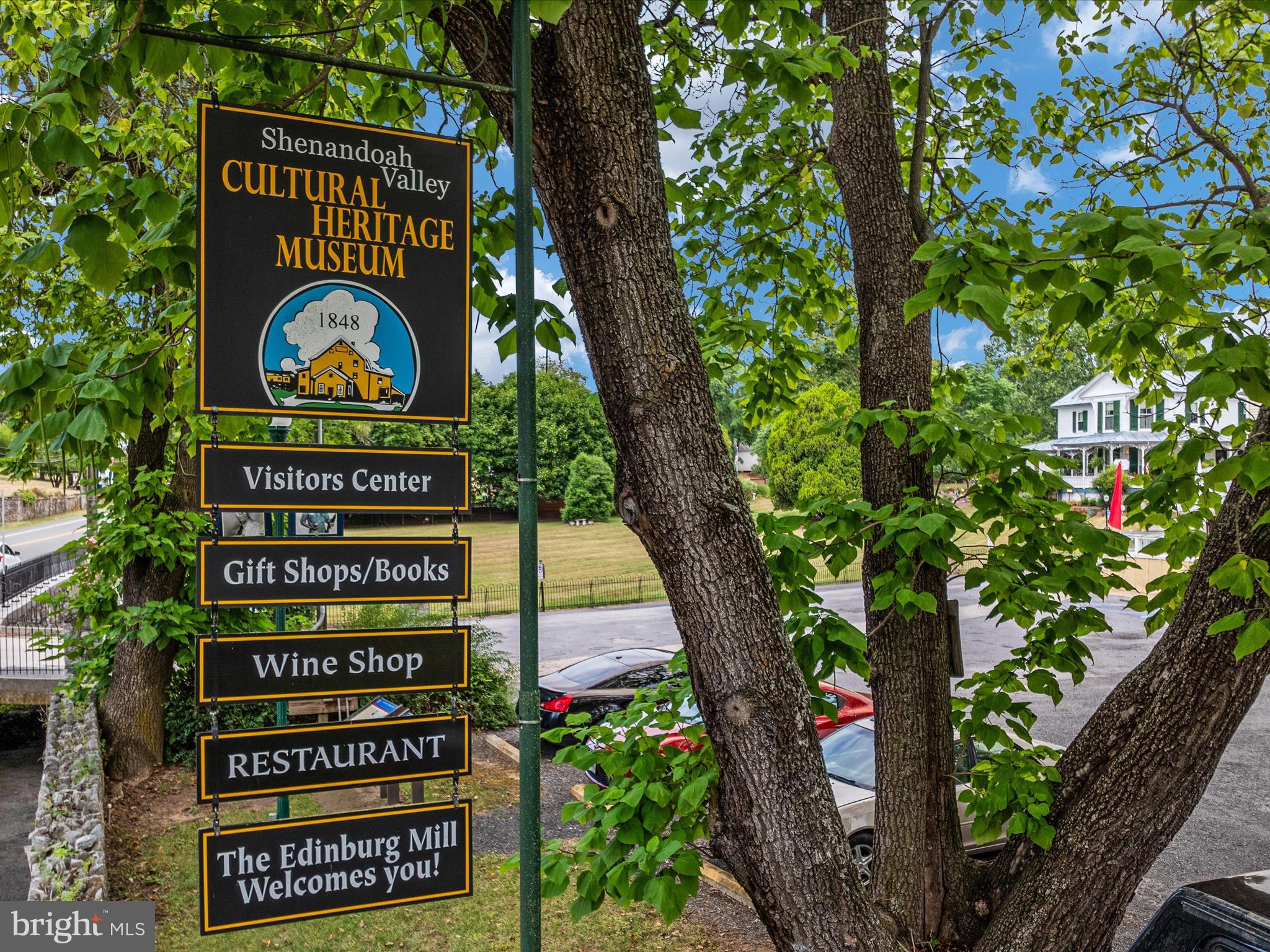 1857 Polk Road Edinburg, VA 22824 - Photo 51 of 55 a sign that is sitting on a brick wall