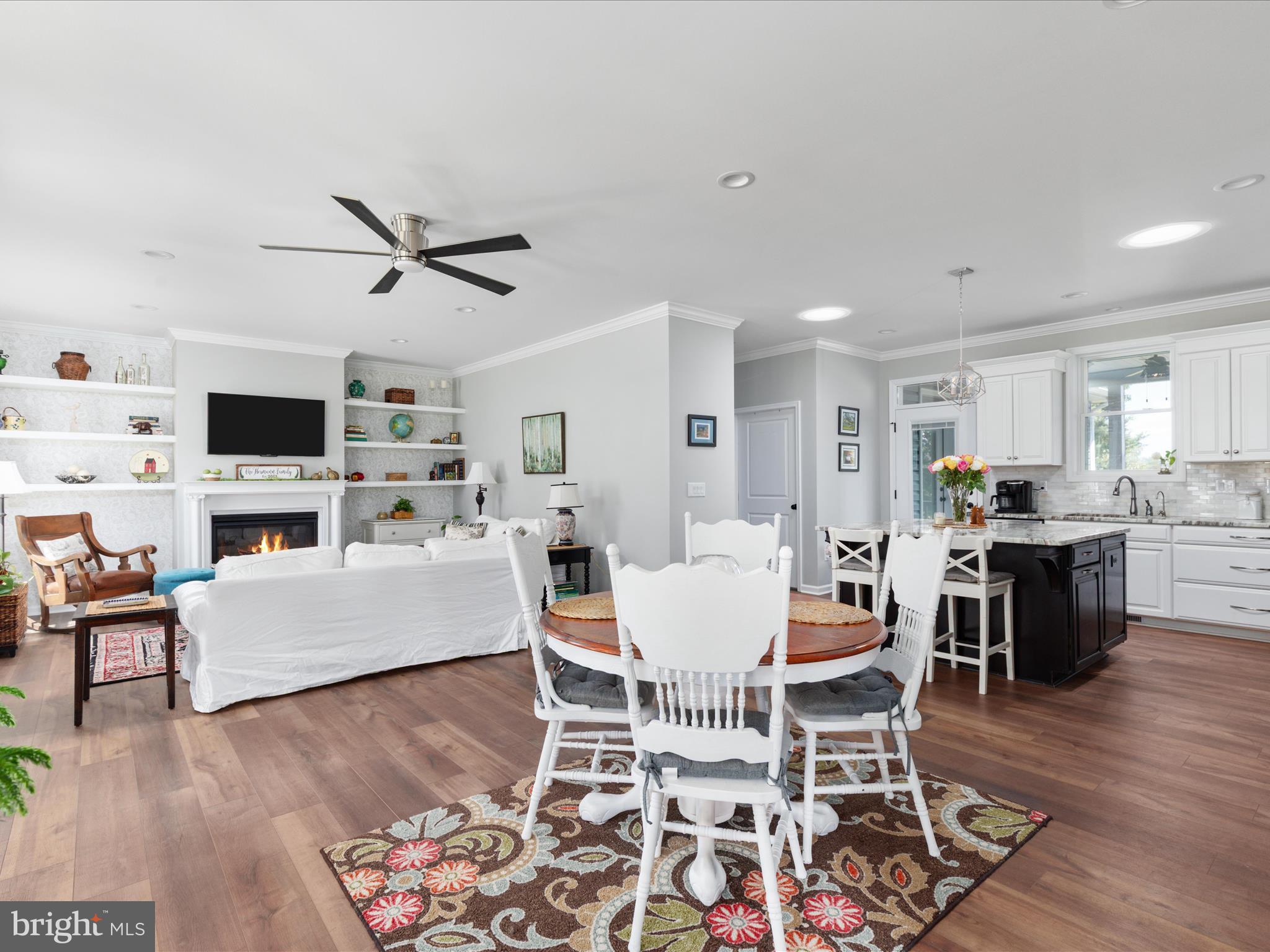 1857 Polk Road Edinburg, VA 22824 - Photo 7 of 55 a view of kitchen with cabinets and wooden floor