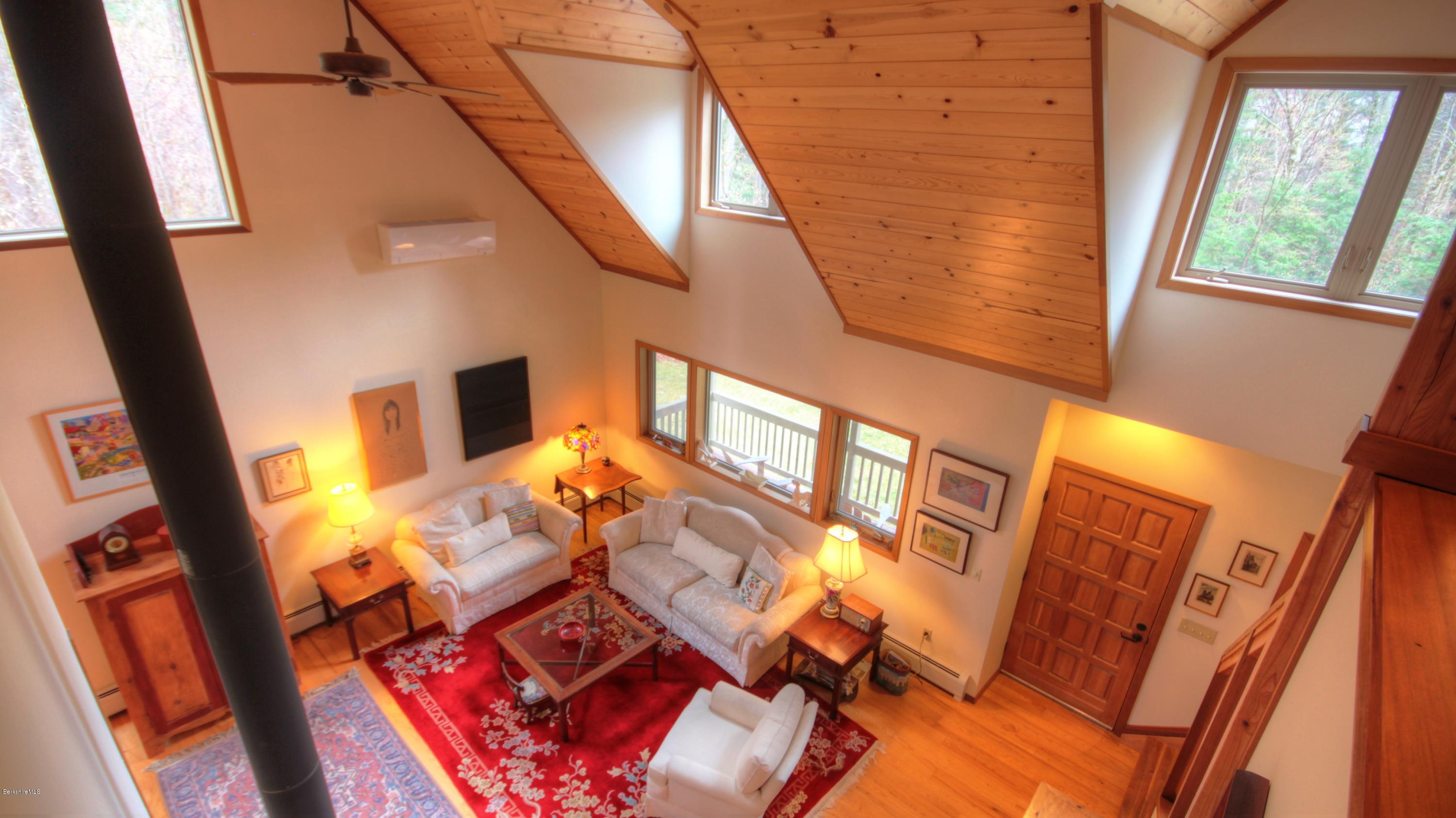 92 Mt Hunger Road Monterey, MA 01245 - Photo 22 of 25 a view of living room with furniture and a flat screen tv