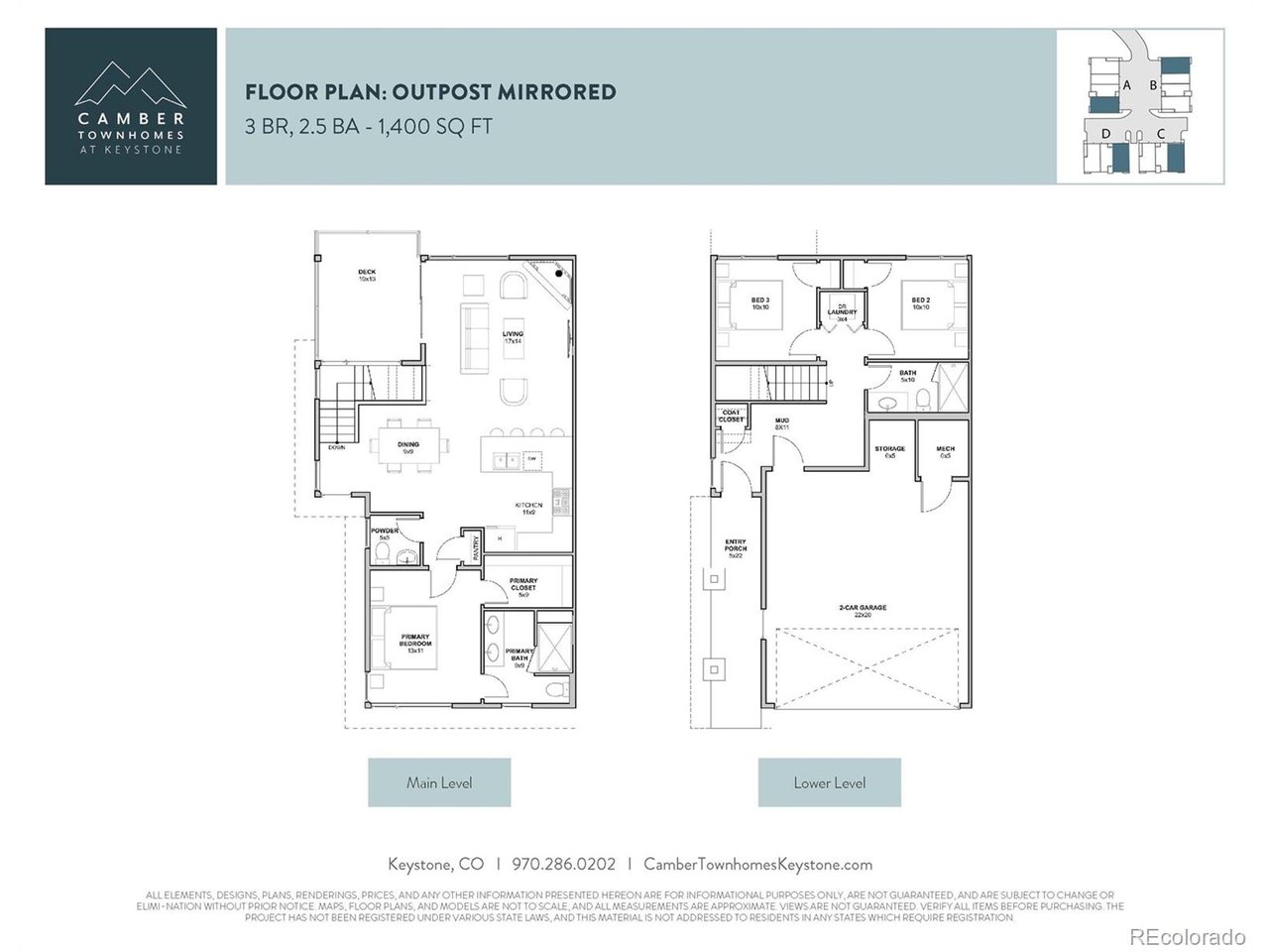 628 Montezuma Road, Unit 1 Keystone, CO 80435 - Photo 29 of 29 Floor plan