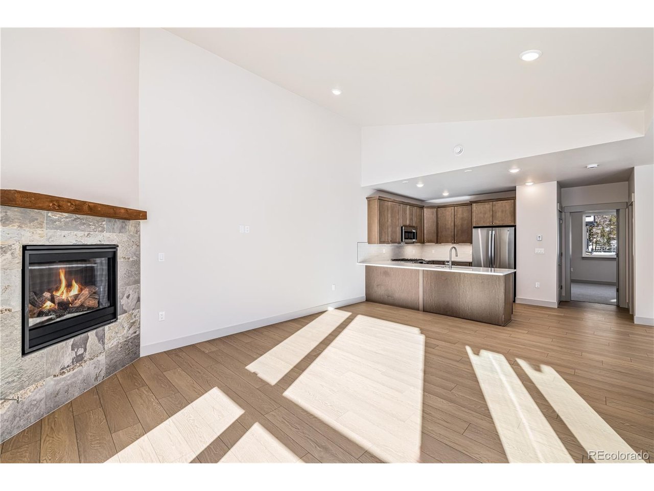 628 Montezuma Road, Unit 1 Keystone, CO 80435 - Photo 4 of 29 Kitchen and living area