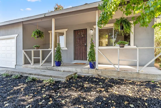 front view of a house with a porch